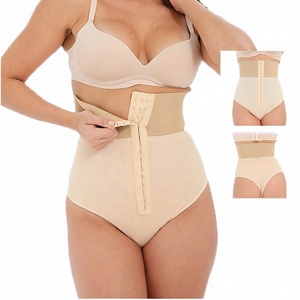 Wholesale BBL Post Surgery Enhancer Waist Trainer Corset <b>Bodysuit</b> Body Shaper <b>Control</b> Shapewear Girdle Polyamide Seamless - Product Image 2