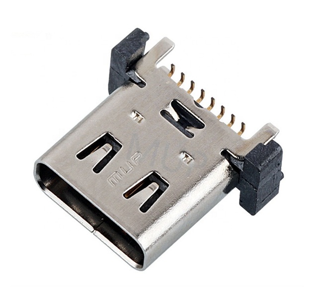 16PIN Vertical PCB Mount Type C USB 3.0 Female Socket Connector for Cell Phone & Charger