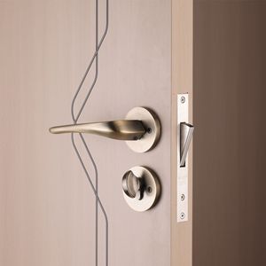 Porte intérieure minimaliste en bois massif avec isolation acoustique, surface finie, porte d'entrée à battant manuel - Product Image 4