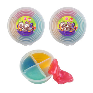 Slime en baril rond avec poudre dorée nacrée, slime cristallin pour soulager le stress, amuser et faire des farces, jouets DIY - Product Image 5