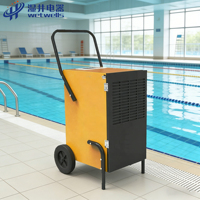 Déshumidificateur WETWELLS de nouvelle conception pour zones à forte humidité, 50L/D, déshumidificateur portable et mobile, prix d'usine