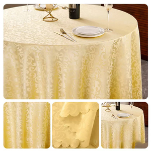 Custom 190GSM Polyester Knitted Spandex Washable Round <b>Table</b> <b>Cover</b> for Hotel Weddings Events - Product Image 1