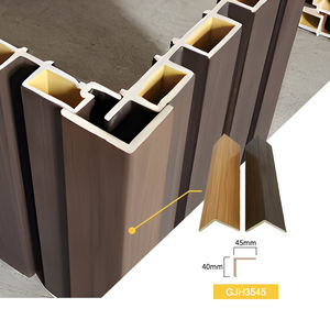 Profilo Angolare a L <span class=keywords><strong>in</strong></span> WPC per Protezione Angoli, Accessori per Pannelli Murali, <span class=keywords><strong>Copertura</strong></span> Esterna per Bordi di Rivestimenti - Product Image 1