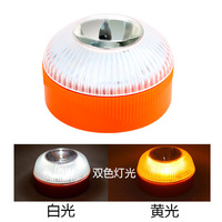 Luz Estroboscópica V16-A LED Blanca de Emergencia, Luz de Advertencia Amarilla para Automóvil, Lámpara Intermitente de Tráfico, 3.7V, Compatible con Batería OLIVER, Potente