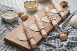 Bằng gỗ cán <span class=keywords><strong>Pin</strong></span> cán bột Cookie công cụ nướng bánh pizza bột Pie Cookie lăn <span class=keywords><strong>Pin</strong></span> - Product Image 2