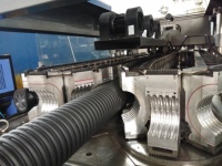 Máquina de fabricación de tubos corrugados de doble pared de alto rendimiento, extrusora de plástico HDPE PP
