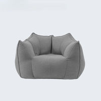 Fauteuil individuel minimaliste moderne compressible, canapé paresseux en mousse à particules compressée