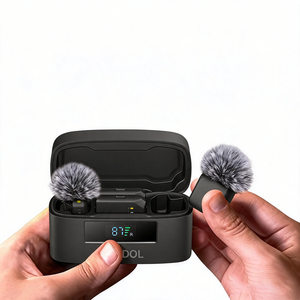 Wireless Lavalier Microphone 2026 Hot Selling Lavalier Clip Wireless Microphone Rechargeable Audio Noise Reduction Dual Mic Gift - Product Image 1