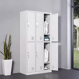 Armoire moderne en métal et acier à six portes pour salle de classe et dortoir Armoire d'étudiant avec serrures pour l'école et l'hôpital - Product Image 1