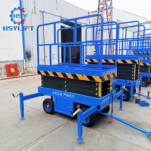 Plateforme élévatrice à ciseaux manuelle avec stabilisateurs, portée 8m-9m, charge 500kg, du fabricant chinois de plateformes de travail aérien - Product Image 3
