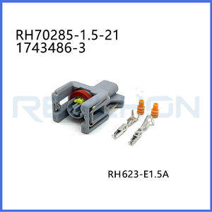 2ピン防水自動車ワイヤーハーネスケーブル銅自動車コネクタディーゼル燃料噴射プラグハウジング1743486-3 240PC024S8014 - Product Image 2