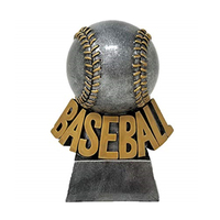 Trophée de baseball Weivista en résine avec plaque de gravure personnalisée, prix MVP, champion du tournoi, fournisseur en gros d'usine