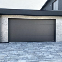 Puerta de Garaje de Vidrio sin Marco OUNA con Paneles Dobles Templados, Diseño Automático Moderno y Minimalista para Villas de Lujo