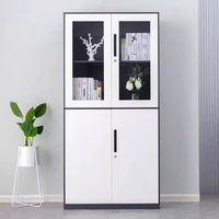 Armoire de bureau moderne en acier, classeur de documents, casier de rangement personnalisé, durable, grande capacité, pour usage commercial, hôtelier et domestique