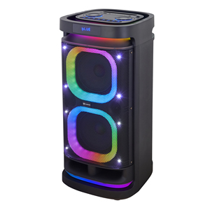 OEM ODM 듀얼 8인치 우퍼 야외 휴대용 무선 스피커 USB TF TWS RGB LED 조명 지원 80W 출력 파티 스피커 - Product Image 4