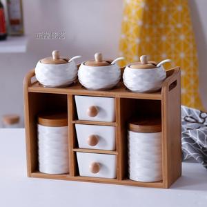 Bocal en céramique hermétique pour assaisonnements, <span class=keywords><strong>sel</strong></span>, sucre, épices, boîte de rangement en porcelaine pour cuisine - Product Image 3