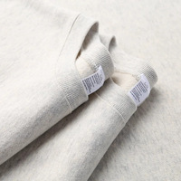 Sweat-shirt unisexe à col rond en molleton lourd en coton 460 g/m², personnalisé avec impression sérigraphique, coupe ample, uni
