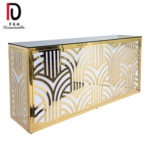 2020 New square <strong>Glass</strong> Top Stainless Steel <strong>Gold</strong> Cocktail Wedding bar <strong>Table</strong> - Product Image 6