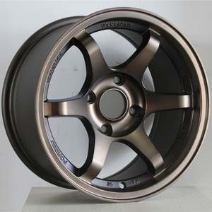 เต็มขนาดหลายสี14 15 16 17นิ้ว4/<span class=keywords><strong>5</strong></span>/8*114.3/<span class=keywords><strong>100</strong></span>/108/105/110/112ผู้โดยสารล้อรถขอบสำหรับรังสี Volk แข่ง <span class=keywords><strong>TE37</strong></span> - Product Image 4