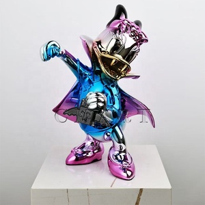 Statuetta in Resina Lucida di <span class=keywords><strong>Paperino</strong></span> per Modellismo Artistico, Scultura Sacchetto di Denaro, <span class=keywords><strong>Paperino</strong></span> Cartone Animato Dipinto a Mano, Colore Personalizzabile, Decorazione Creativa e Divertente per la Casa - Product Image 5