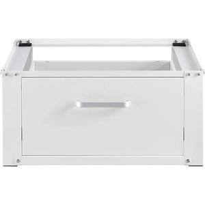 Rehausseur de meuble en acier <span class=keywords><strong>avec</strong></span> <span class=keywords><strong>tiroir</strong></span> et supports latéraux renforcés, base <span class=keywords><strong>à</strong></span> commande manuelle <span class=keywords><strong>pour</strong></span> <span class=keywords><strong>machine</strong></span> <span class=keywords><strong>à</strong></span> <span class=keywords><strong>laver</strong></span> et sèche-linge - Product Image 1