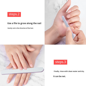 Limes à ongles double face neuves, grain 100/180, limes à ongles pratiques pour <span class=keywords><strong>manucure</strong></span> et pédicure - Product Image 5