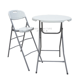 Bán Buôn Hiện Đại Vòng Nhựa Gấp Ăn Tiệc Cao Đứng Cocktail Bảng Cho Tavern Ngoài Trời Sân Vườn Ăn Đồ Nội Thất - Product Image 2