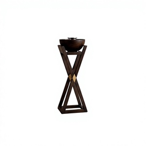 Quemador de incienso de madera natural hecho a mano con base de madera y diseño esférico para aromaterapia, decoración para el hogar para Ramadán y Eid. - Product Image 3