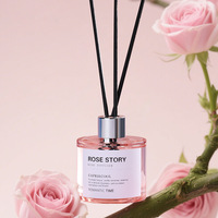 Diffuseur de parfum d'intérieur artisanal sans flamme ni alcool, à bâtonnets de rotin, longue durée, 50 ml, 15-30 jours