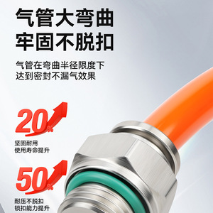 Acoplador rápido neumático Sayu, conector de manguera de aire con rosca G de acero inoxidable 304 con anillo de sellado para uso industrial - Product Image 4