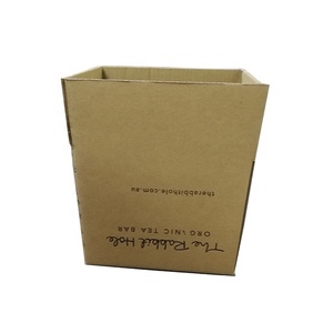 Free sample 27.5x19x22cm black printed in stock fast deliver 5 ply high quality craft paper corrugated carton mailer box on sale