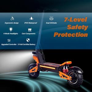 Trottinette électrique pour adultes, contrôle par application NFC, double moteur, vitesse rapide, longue portée, étanche, pliable, aluminium, autonomie de 120 km - Product Image 2