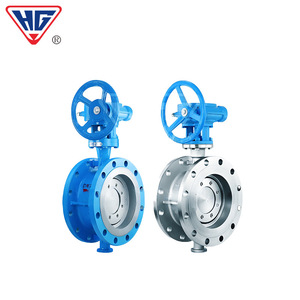 Shanghai Hugong Stainless Steel Flanged Butterfly Valve D343W 16P 304 316 Triple Offset Manual Hard <b>Seal</b> - Product Image 2