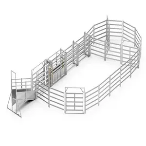 Sığır çiftlik çiti çin fabrika kaynağı galvanizli 12 ft sığır panelleri hayvancılık düşük fiyat galvanizli sığır paneli römork