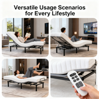 Cadre de lit réglable haut de gamme, relaxation zéro gravité, ajustement fluide et confortable pour chambre à coucher, hôtel, vente en gros, certifié CE