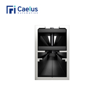 Caelus perfil de aluminio moderno semiautomático armario deslizante vidrio lujo partición pared puertas correderas abridor para Baño