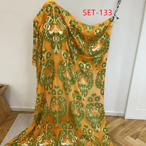 Bộ Quần Áo Somalian Fransanwi Dirac Garbasa Chất Lượng Tốt Nhất Vải Lụa Kim Loại Lurex Vải Lụa - Product Image 6