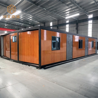 Maison conteneur de luxe extensible de 20 et 40 pieds, villa préfabriquée moderne modulaire portable avec 2, 3 ou 4 chambres, prix usine à vendre