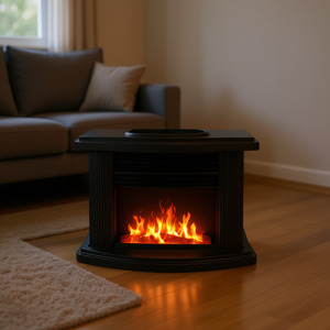 Chimenea Eléctrica con Calefactor de 800W, Llama Artificial, Control Remoto, Protección Contra Sobrecalentamiento, Uso Doméstico Independiente - Product Image 2