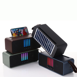Altavoz BT PORTÁTIL ESTÉREO Bluetooth con carga Solar clásica, altavoz inalámbrico Subwoofer activo de <span class=keywords><strong>Radio</strong></span> <span class=keywords><strong>FM</strong></span>/TF/USB, novedad - Product Image 1
