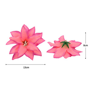 Flor de Lirio Artificial Dongchen Crafts de 13 cm, Flor de Seda para Decoración de Bodas y Hogar, Estilo Pastoral, Material para Tocados - Product Image 5