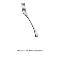 Fourchette à dîner Salvinelli Oceania en acier inoxydable 18/10, épaisseur 3,5 mm