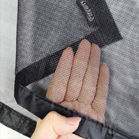Moustiquaire magnétique moderne en polyester/fibre de verre pour porte, avec aimants silencieux et installation facile