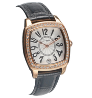 Jam Tangan Wanita SPARKTIME 2024 Model Terbaru Rose Gold Quartz Persegi Kulit 16mm Bisnis Dial Kaca Tahan Air Gaya Antik