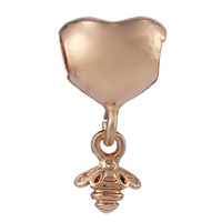Perles de fille de chaîne de mode européenne et américaine Nouveau diamant coeur creux plaqué or en métal