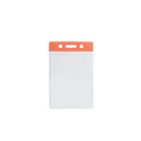 Grande Vente : Porte-badge vertical transparent en PP personnalisé, durable, avec fente latérale pour cartes, et lanières – Vente en gros directe usine
