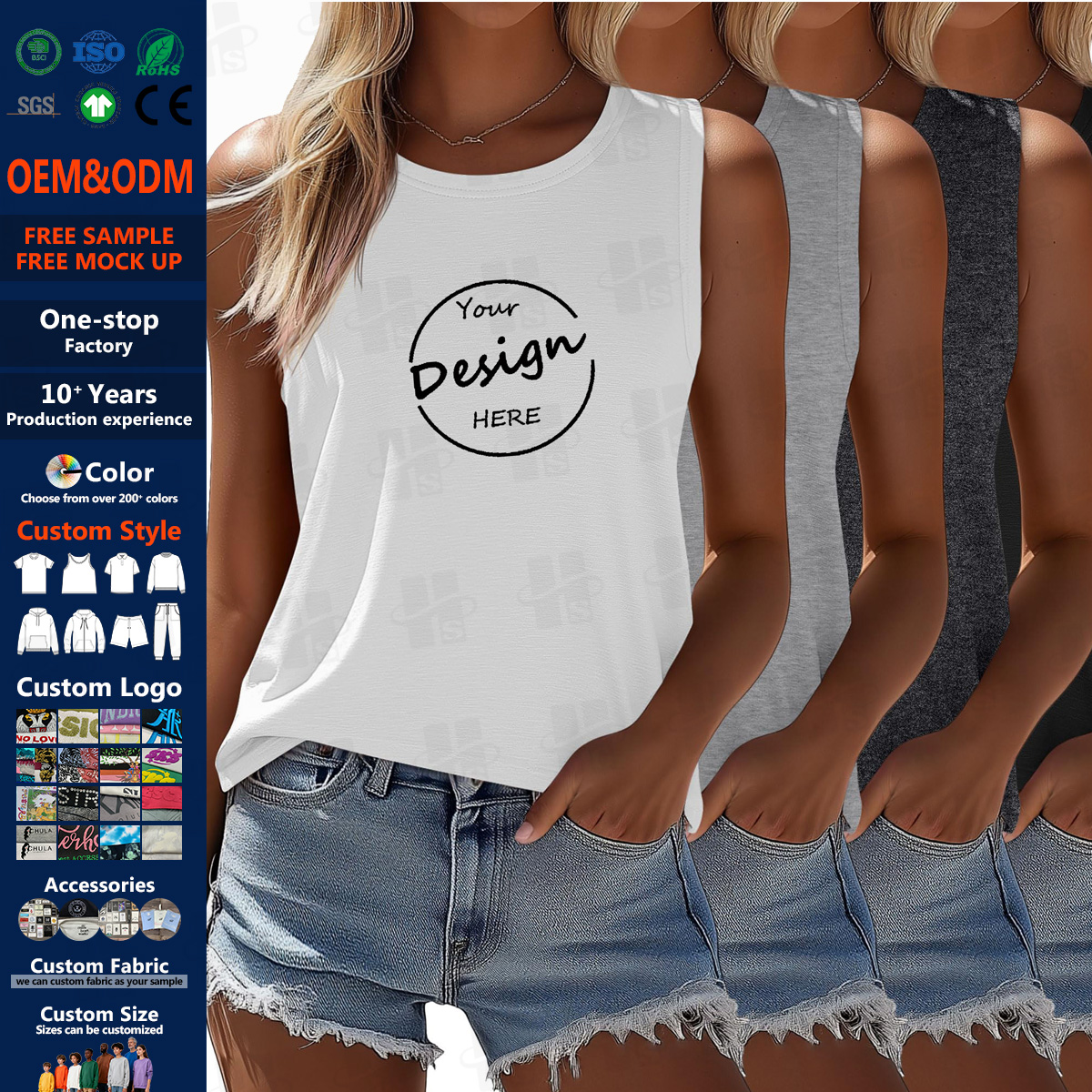 Custom Screen Print Plain Ladies Soft Modal Tank Top Wholesale Casual Viscose Rayon Tshirt for Sleeveless T Shirt for Women