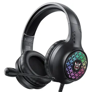 ONIKUMA-auriculares X7 PRO para videojuegos, cascos con micrófono, color negro, RGB, oferta