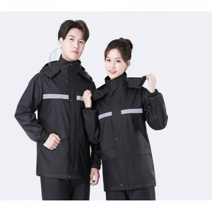 Set di impermeabili per adulti riflettenti per auto elettriche protezione per tutto il corpo pesante da forti piogge ha aumentato lo spessore con polvere - Product Image 1