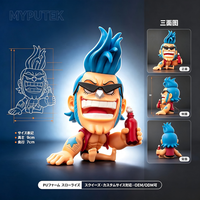 Figurines Q-version One Piece (Franky, Luffy, Chopper, Ace, Hancock) en boîtes mystères, jouets à presser en mousse PU, vente en gros personnalisée
